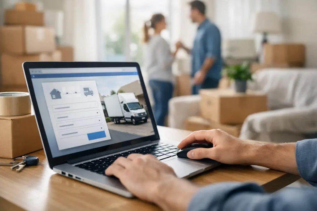 Orçamento de mudança online sem surpresas