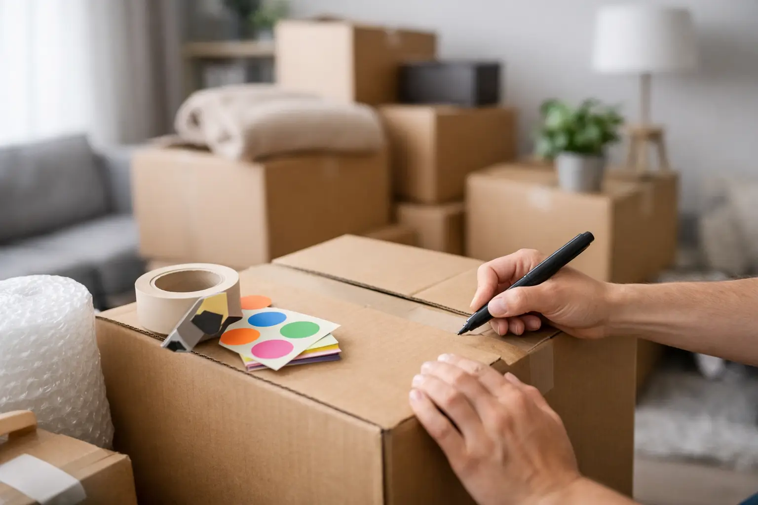 How to Label Moving Boxes for an Easier Move